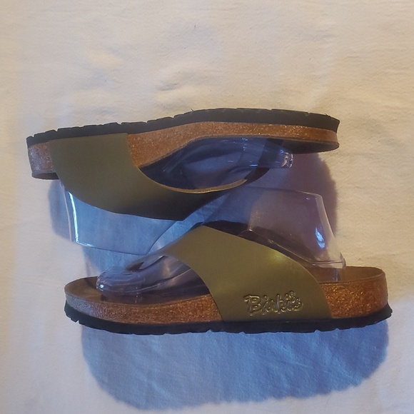 Birkies By Birkenstock Big Loop Army Green Sz 8-8.5M 10-10.5W (41) Thong Sandals - Picture 5 of 10